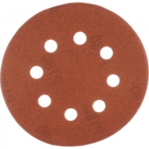 Круг шлифовальный на велюровой основе (8 отверстий; Р180) GROSSMEISTER 011105180
