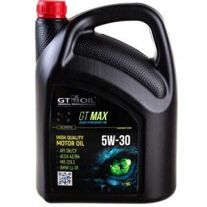 Масло GT OIL Max SAE 5W-30 API SN/CF, 4 л 8809059408971