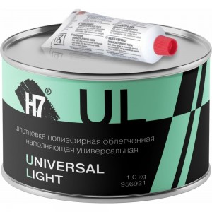 Полиэфирная облегченная наполняющая универсальная шпатлевка H7 Universal Light 1л 956921