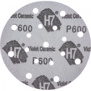Круг абразивный Violet 150 мм, 100 шт, 17 отв, P 600, керамическое зерно Н7 H7 384998