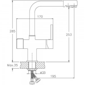 Смеситель для кухонной мойки Haiba HB70088-9 