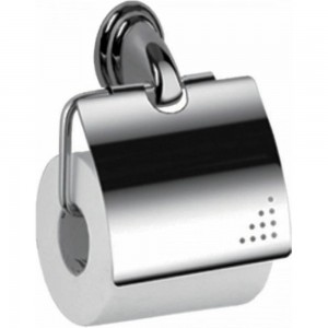 Настенный держатель для туалетной бумаги HAIBA с крышкой, металлический, хром HB1503 539707