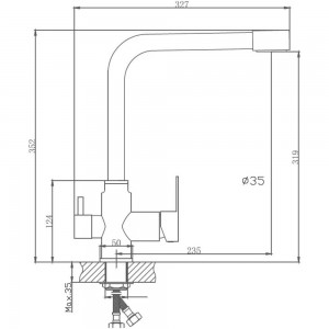 Смеситель для кухни Haiba HB76802 