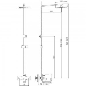 Смеситель для ванны Haiba HB24803