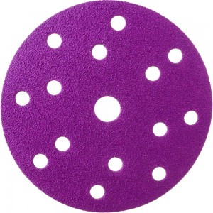 Круг шлифовальный Purple PP627 (150 мм; 15 отверстий; Р80; 100 шт) Hanko PP627.150.15.0080
