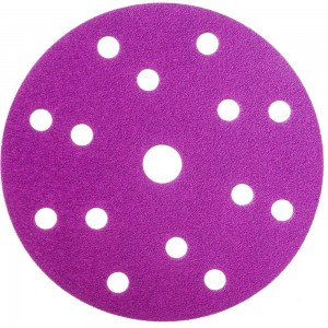 Круг шлифовальный Purple PP627 (150 мм; 15 отверстий; Р120; 100 шт) Hanko PP627.150.15.0120