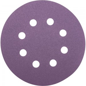 Круг шлифовальный Purple PP627 (125 мм; 8 отверстий; Р240; 100 шт) Hanko PP627.125.8.0240