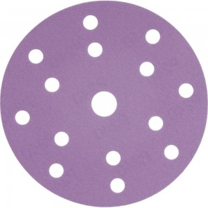 Круг шлифовальный Purple PP627 (150 мм; 15 отверстий; Р240; 100 шт) Hanko PP627.150.15.0240