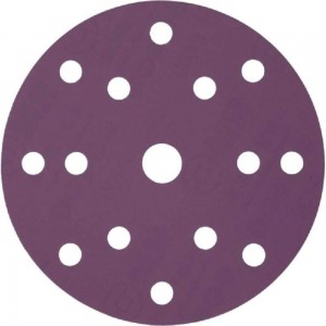 Круг шлифовальный Purple PP627 (150 мм; 15 отверстий; Р150; 100 шт) Hanko PP627.150.15.0150