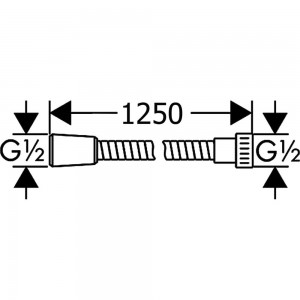 Шланг для душа Hansgrohe 28262000 MetaflexC 00000007939