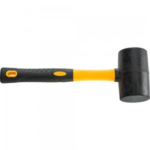 Резиновый молоток (киянка) HARDY 75 мм, ручка 2K, черный 2028-920075
