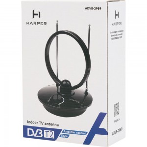 Комнатная активная антенна HARPER для телевизора ADVB-2969 H00000510