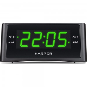 Радиобудильник HARPER HCLK-1006 green led H00002208