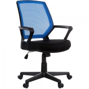 Кресло оператора Helmi HL-M02 Step ткань спинка сетка синяя/сиденье TW черная 283157