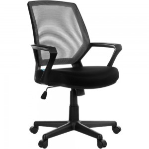 Кресло оператора Helmi HL-M02 Step ткань спинка сетка черная/сиденье TW черное 283156