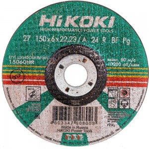 Круг обдирочный (150x6х22 мм; A24R; тип 27) Hikoki RUH15060