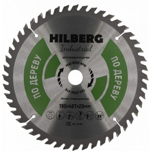 Диск пильный Industrial Дерево (190x20 мм; 48Т) Hilberg HW196