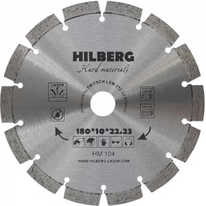 Отрезной алмазный диск Hilberg Hard Materials Лазер HM104
