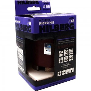 Коронка алмазная Industrial Laser Micro Hit 68 мм под пылеудалитель Hilberg HI824