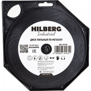Диск пильный Industrial Металл (165х20 мм; 36Т) Hilberg HF165