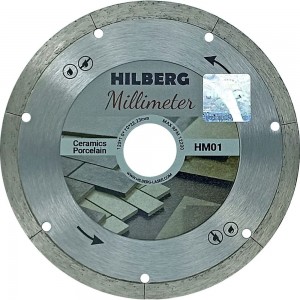Диск алмазный отрезной Millimeter 125х22.23х1 мм Hilberg HM01