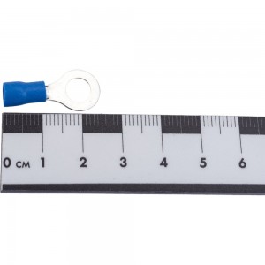 Кольцевой изолированный наконечник HLT НКИ 2.5-6 кольцо 1.0-2.5 мм синий упаковка 100 шт 084-04-07,084-04-007 4670042790786