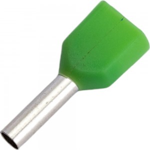 Двойной изолированный наконечник-гильза HLT Ншви2 1.0-8 мм зеленый упаковка 100 шт 084-04-62,084-04-062 4670042794296