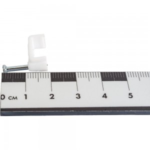 Скоба для кабеля HLT плоская, 12 мм, уп. 100 шт. 4670042796405
