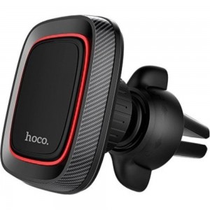 Автомобильный магнитный держатель для смартфона Hoco CA23 на дефлектор, черный 6957531065586