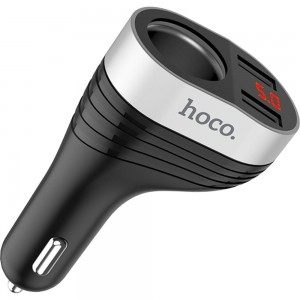 Автомобильное зарядное устройство Hoco Z29, порт прикуривателя, 2xUSB, черный 6957531092186