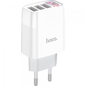Зарядное устройство Hoco C93A, 3xUSB, 2.4А, белый, 6931474760593
