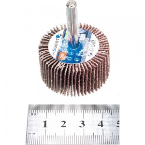 Круг шлифовальный лепестковый радиальный (40x20 мм; хвостовик 6 мм; P80) HOEGERT TECHNIK HT8D003