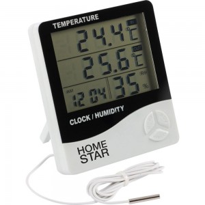 Цифровой термометр-гигрометр с выносным датчиком Homestar HS-0109 104304