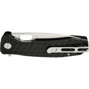 Нож Honey Badger Flipper D2 L с черной рукоятью HB1008