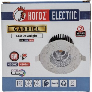 Светодиодный светильник направленного света HOROZ ELECTRIC GABRIEL 6W Белый 4200K 100-240V IP65 016-029-0006