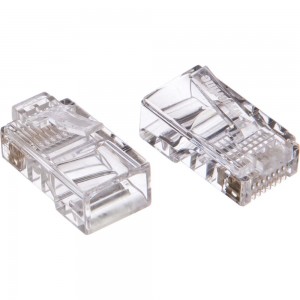 Разъем Hyperline RJ-45 (8P8C) под витую пару, категория 5e (50µ