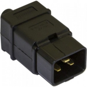 Разъем Hyperline CON-IEC320C20 IEC 60320, C20, 220В, 16A, на кабель, контакты на винтах (плоские выступающие штыревые контакты в пластиковом обрамлении), прямой 54435