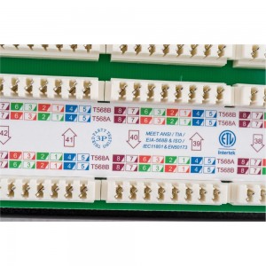 Патч-панель Hyperline PP3-19-48-8P8C-C5E-110D 19, 2U, 48 портов RJ-45, категория 5e, Dual 246100