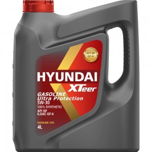 Моторное масло синтетическое Gasoline Ultra Protection 5W30, 4 л HYUNDAI XTeer 1041002