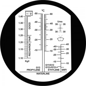 Автомобильный рефрактометр для антифриза и охлаждающей жидкости и электролита iCartool IC-803