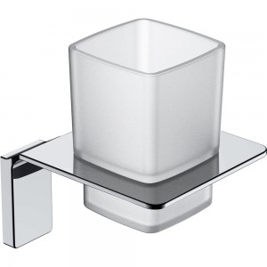 Подстаканник IDDIS Slide одинарный, матовое стекло, сплав металлов, хром SLISCG1i45