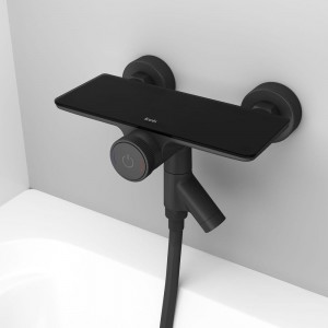 Смеситель для ванны IDDIS Shelfy с управлением Push Control, черный матовый SHEBLBTi02WA