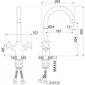 Смеситель для кухни IDDIS Acros ACRSB00i05