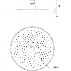Душевая насадка IDDIS верхняя, круглая, хром, optima home OPH25CPi64
