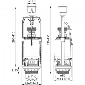 Выпускной одноуровневый клапан IDDIS F012400-0008