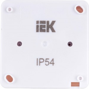 Одноместная розетка IEK с заземляющим контактом, с крышкой, для открытой установки РСб20-3-ГПБб IP54 ERMP12-K01-16-54-EC