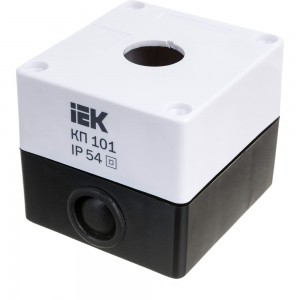 Корпус IEK, КП 101, 1-местный, белый, для кнопок, ИЭК, BKP10-1-K01