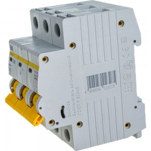 Автоматический модульный выключатель IEK ВА 47-29 3п, D, 40А, 4.5кА, ИЭК MVA20-3-040-D