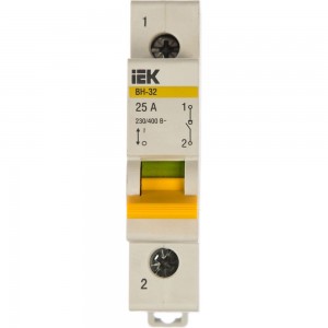 Выключатель нагрузки IEK ВН-32 25А/1П ИЭК MNV10-1-025