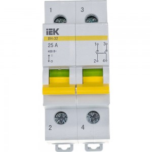 Выключатель нагрузки IEK ВН-32 25А/2П ИЭК MNV10-2-025